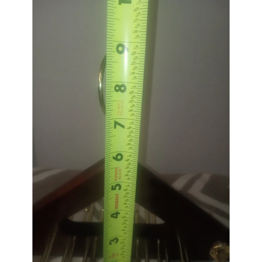 Wooden And Gold Tone‎ Hanging Neck tie- Belt Holder Rack Taiwan